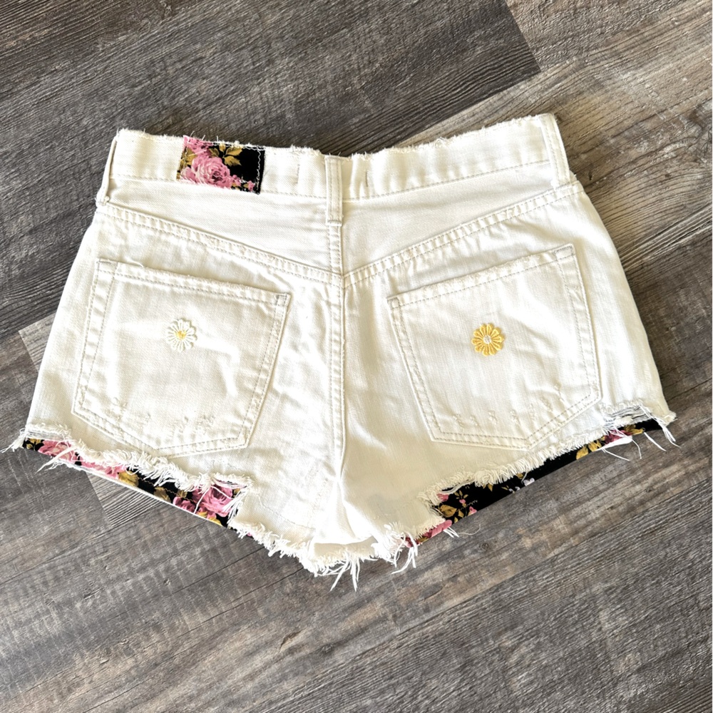 Free People Patchwork Shorts Daisy Chain
